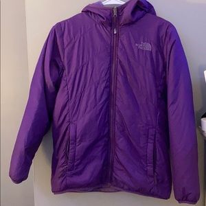 Girls North Face reversible jacket